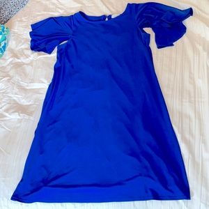 Royal blue, flattering dress